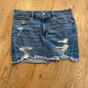 American eagle jean skirt